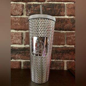 DisneyWorld Starbucks Silver Studded tumbler